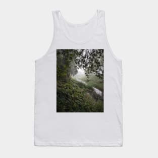 The small river Fuhne in the morning mist Tank Top